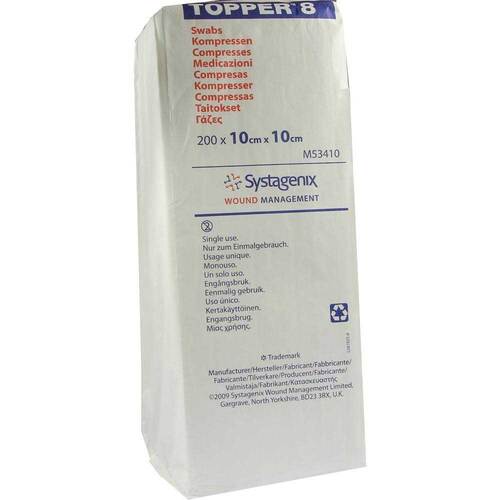 Topper 8 Kompresse 10x10 cm unsteril - 1