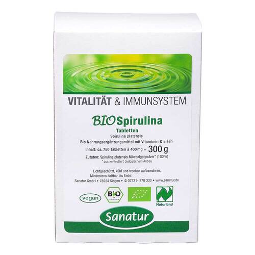 Biospirulina Mikroalgen Naturland Tabletten Nachf. - 1