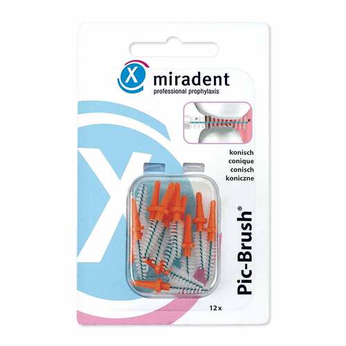 MIRADENT Interd.Pic-Brush Ersatzb.konisch orange - 1