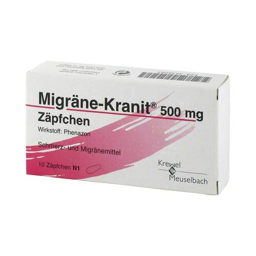 Migr&auml;ne Kranit 500 mg Z&auml;pfchen - 1