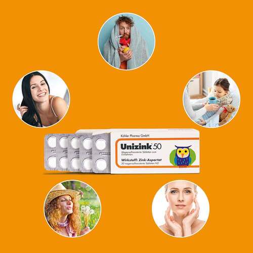 Unizink 50 magensaftresistente Tabletten - 4