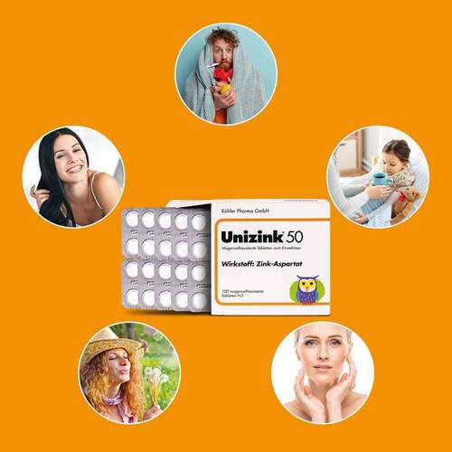 Unizink 50 magensaftresistente Tabletten - 4