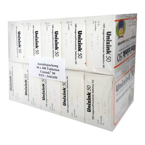 Unizink 50 magensaftresistente Tabletten - 1
