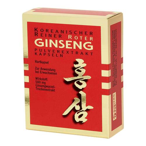 Koreanischer Reiner Roter Ginseng Pulverextr.Kapseln  - 1