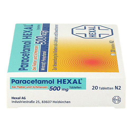 Paracetamol 500 mg Hexal b.Fieber und Schmerzen Tabletten  - 4