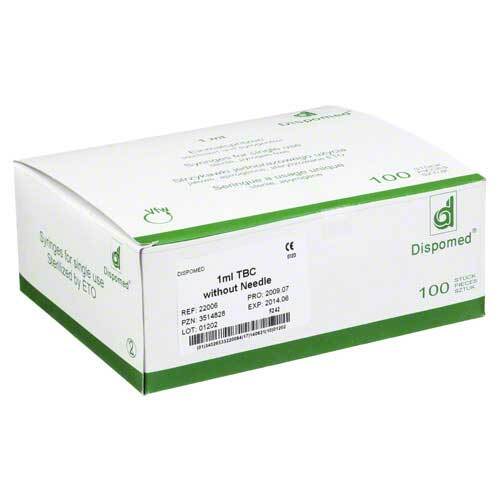 Dispomed Tbc Spritze 1 ml ohne Kan&uuml;le - 1