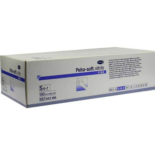 Peha-Soft nitrile fino Untersuchungshandschuhe unsteril pf S - 1