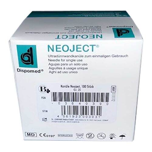 Kan&uuml;len Einmal Neoject Gr&ouml;&szlig;e 20 0,4x19 mm - 1
