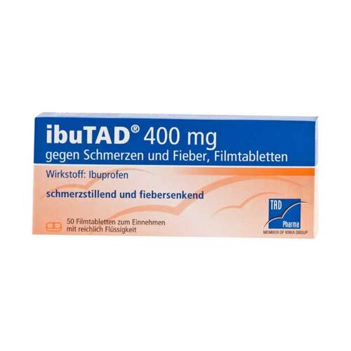 Ibutad 400 mg gegen Schmerzen und Fieber Filmtabletten  - 1
