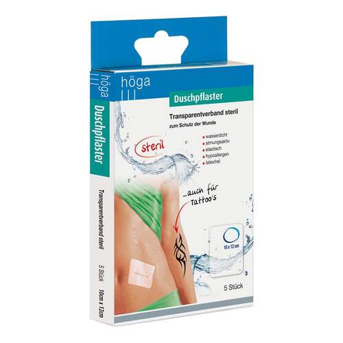 DUSCHPFLASTER 10x12 cm Transparentverband steril - 1