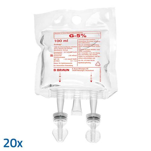 GLUCOSE 5% B.Braun Ecobag Infusionslo25sung - 1