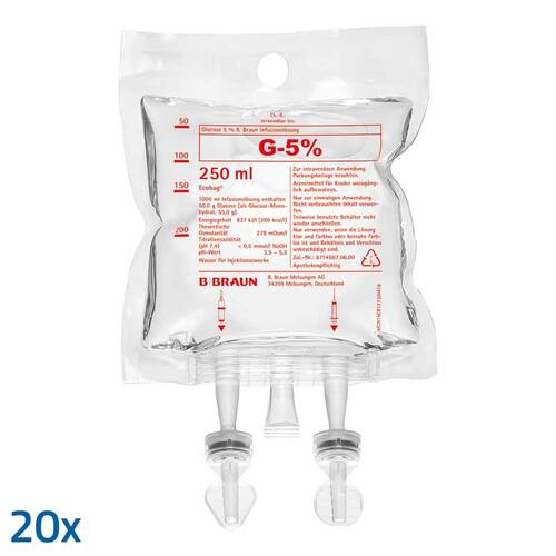 GLUCOSE 5% B.Braun Ecobag Infusionslo25sung - 1