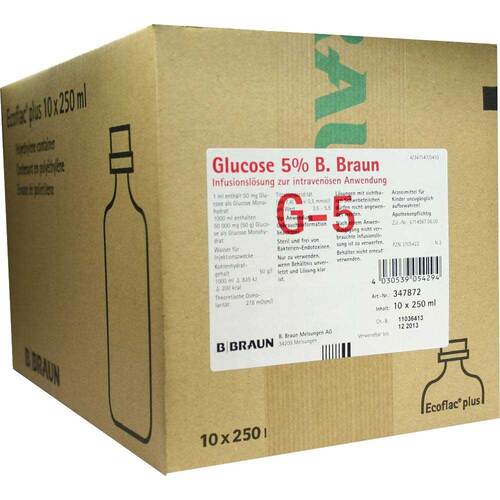 Glucose 5% B.Braun Ecoflac Plus Infusionslo25sung - 1