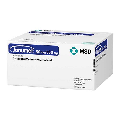 Janumet 50 mg / 850 mg Filmtabletten - 1