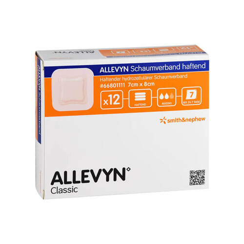 ALLEVYN Schaumverband 7x8 cm haftend - 1