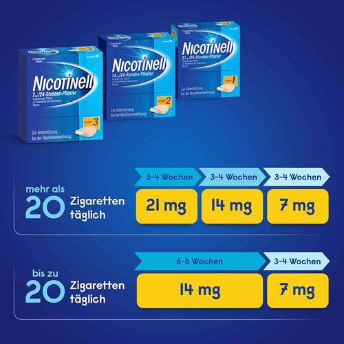 Nicotinell 21 mg / 24-Stunden-Pflaster 52,5mg - 4