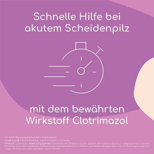 Kadefungin 3 Kombipackung 20 g Creme + 3 Vaginaltabletten  - 5