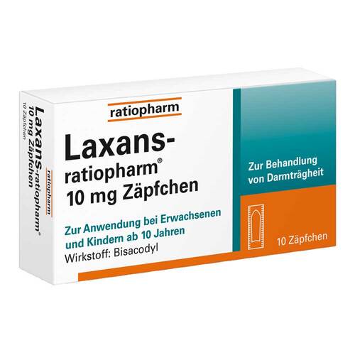 Laxans-ratiopharm 10 mg Z&auml;pfchen - 1