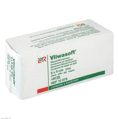 VLIWASOFT Vlieskompressen unsteril 5x5 cm 4l. - 1
