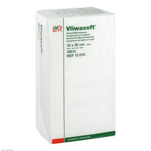 VLIWASOFT Vlieskompressen unsteril 10x20 cm 4l. - 1