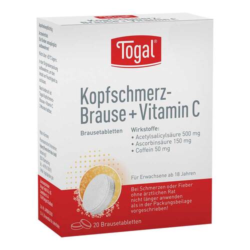 Togal Kopfschmerz-Brause + Vitamin C  Brausetabletten - 1