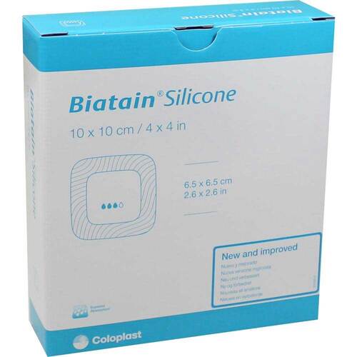 BIATAIN Silicone Schaumverband 10x10 cm - 1