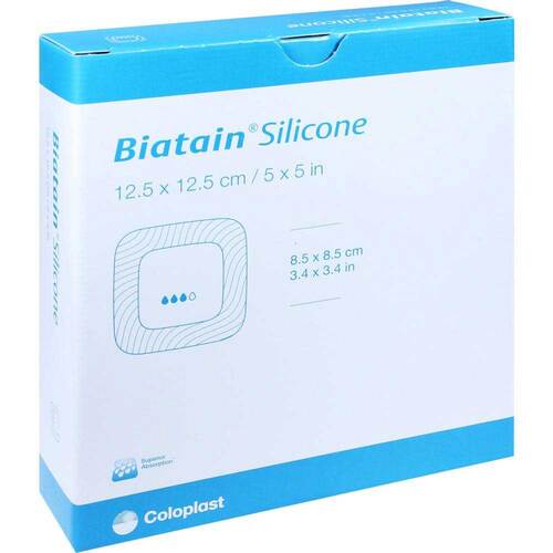 BIATAIN Silicone Schaumverband 12,5x12,5 cm - 1