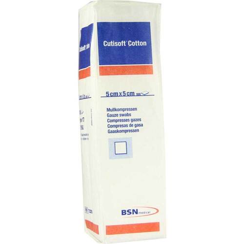 Cutisoft Cotton Kompresse 5x5 cm unsteril 12fach - 1