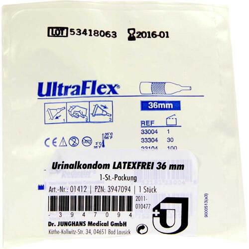 Urinalkondom 36 mm latexfrei selbsthaftend - 1