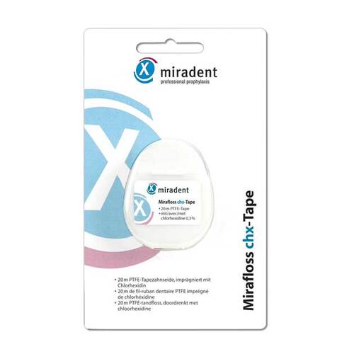 Miradent Zahnseide Mirafloss Tape Chx 20 m - 1