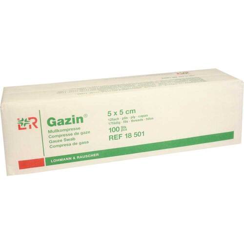 Gazin Mullkomp.5x5 cm unsteril 12fach Op - 1