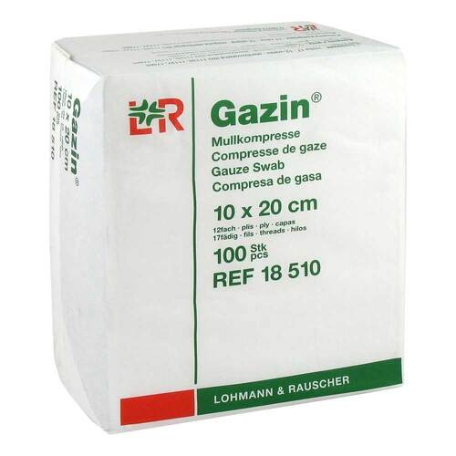Gazin Mullkomp.10x20 cm unsteril 12fach Op - 1