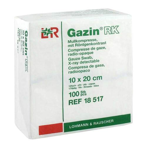 Gazin Mullkomp.10x20 cm unsteril 12fach RK - 1