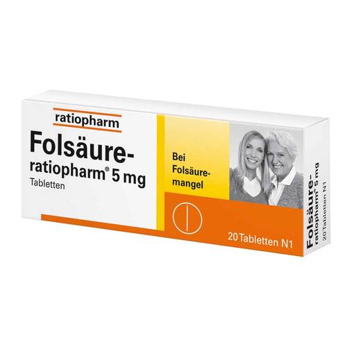 Fols&auml;ure-Ratiopharm 5 mg Tabletten - 1