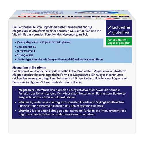 Doppelherz Magnesium 400 Citrat system Granulat - 4