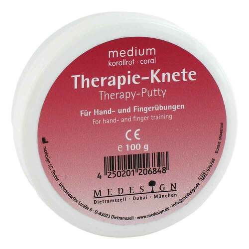 Therapieknete medium korallrot - 1