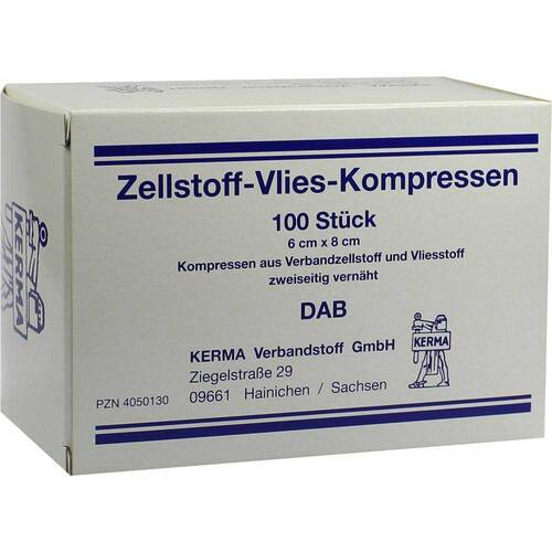 Zellstoff Vlies Kompressen unsteril 6x8 cm - 1