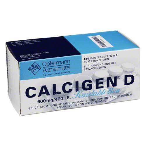 Calcigen D 600 mg / 400 I.E. Kautabletten - 1