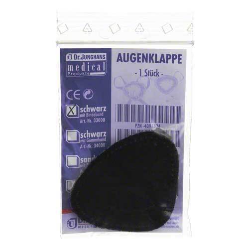AUGENKLAPPE mit Bindeband schwarz 33000 - 1