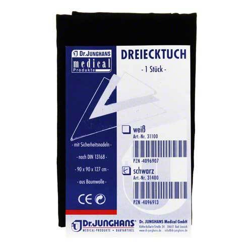 Dreiecktuch schwarz 90x90x127 31400 - 1
