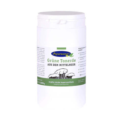 Gr&uuml;ne Tonerde Ayursana extra fein Pulver - 1