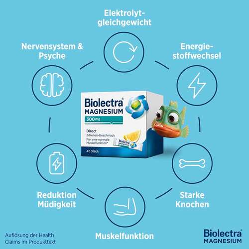 Biolectra Magnesium 300 mg Direct Zitrone Sticks - 4