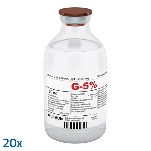 Glucose 5% B.Braun Injektionsl&ouml;sung - 1