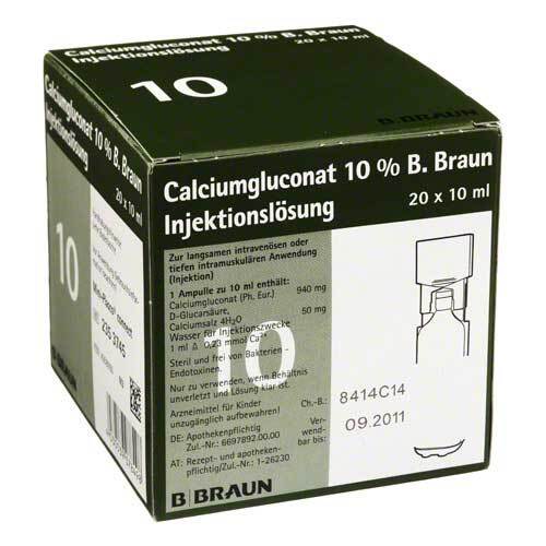 Calciumgluconat 10% Mpc Injektionsl&ouml;sung - 1