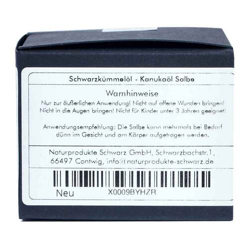 Schwarzk&uuml;mmel&ouml;l Kanuka&ouml;l Salbe - 2