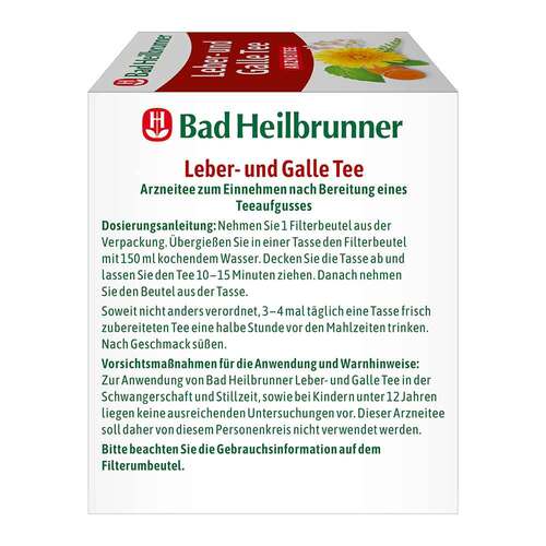 BAD HEILBRUNNER Leber- und Galletee Filterbeutel - 3