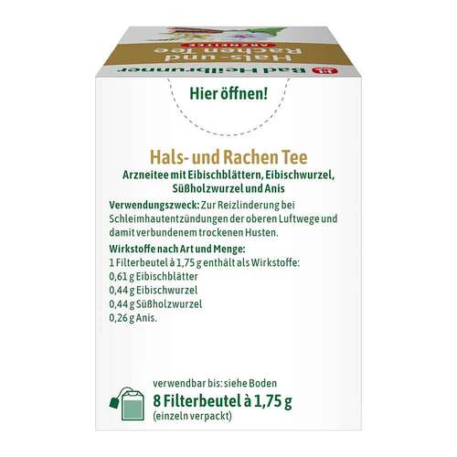 BAD HEILBRUNNER Hals- und Rachen Tee Filterbeutel - 2