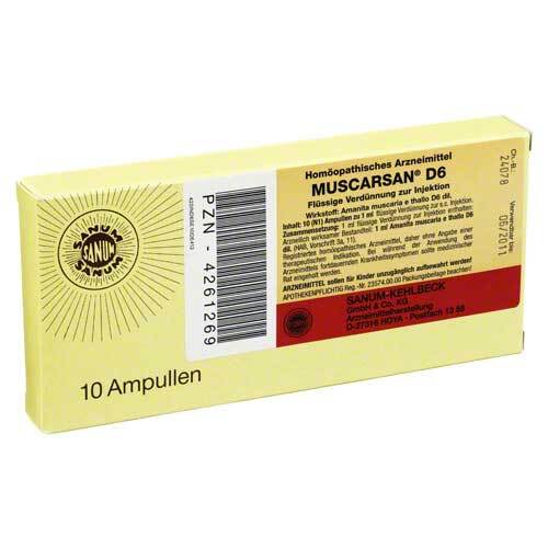 Muscarsan D 6 fl&uuml;ssige Verd&uuml;nnung z.Injektion Ampulle  - 1