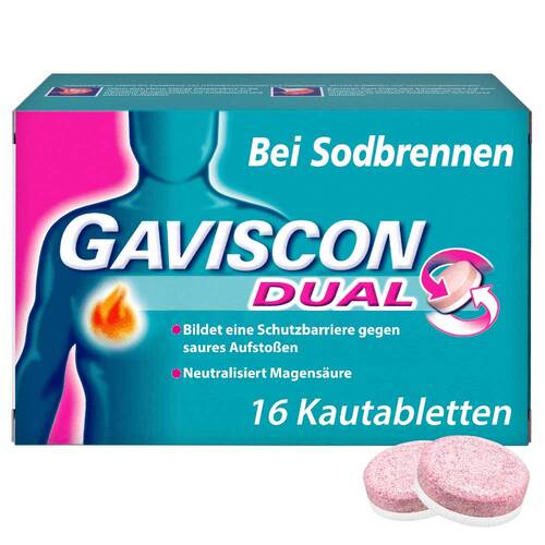 Gaviscon Dual 250mg / 106,5mg/187,5mg Kautabletten - 1