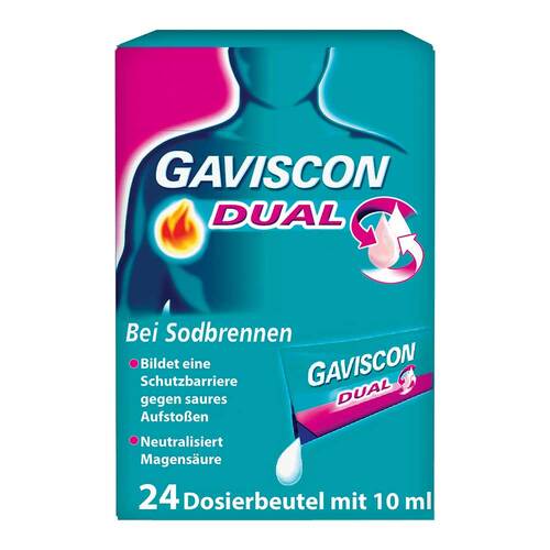Gaviscon Dual 500mg / 213mg/325mg Suspension zum Einnehmen Beutel  - 1